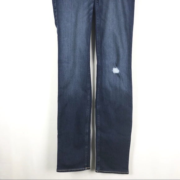 Hollister Distress Straight Jeans Size 3L Blue - Picture 3 of 7